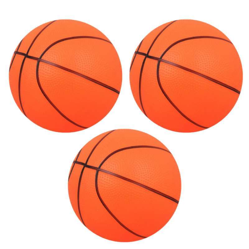 6 Pack of Mini Sports Ball Bouncy Basketball Toy for Kids Party Favor Orange