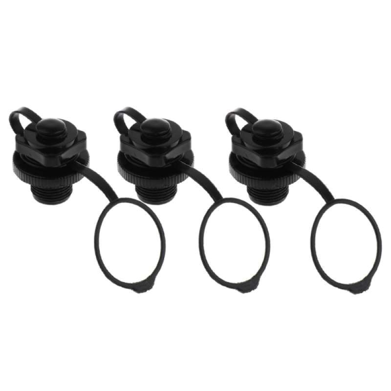 3pcs Valve Air Caps Screw For Inflatable Boat Fishing Boats Raft Airbed Outdoor 