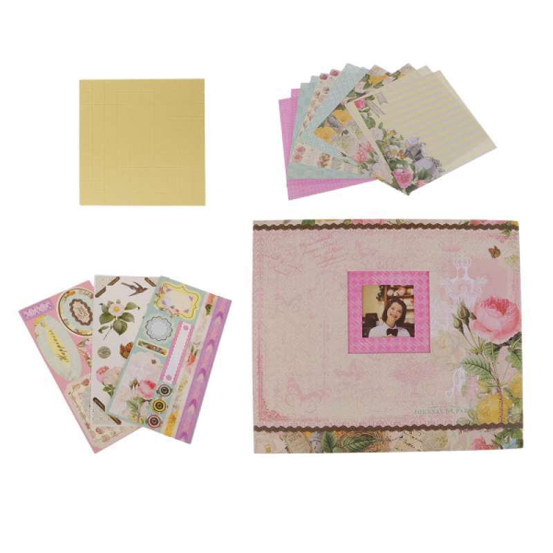 Jual Vintage Floral Designs Photo Album Picture Case Storage 262x225mm Large Handmade Family Wedding Baby Picture Film Book With Decorative Sticker Online September 2020 Blibli Com