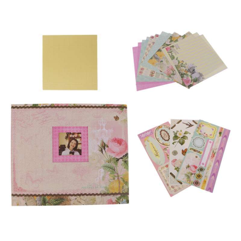 Jual Vintage Floral Designs Photo Album Picture Case Storage 262x225mm Large Handmade Family Wedding Baby Picture Film Book With Decorative Sticker Online November 2020 Blibli Com