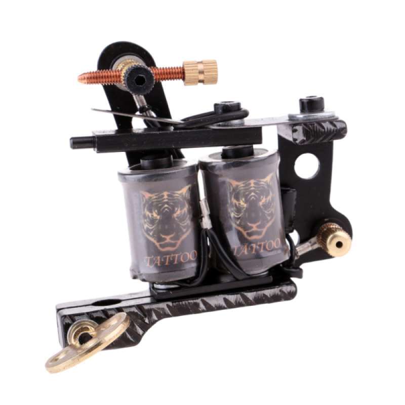 shader and liner tattoo machine gun 10 wrap copper coil cast alloy frame
