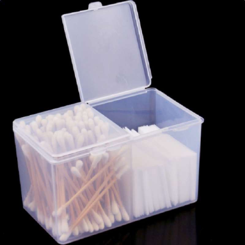 Jual Plastic Storage Cotton Ball Swab Pad Organizer Holder Container Makeup Box Online November 2020 Blibli