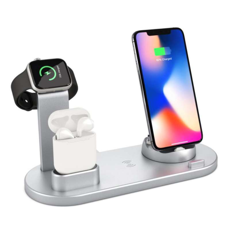 Jual 6in1 Qi Wireless Charger Dock For Apple Watch 5/4/3/2/1 AirPods iPhone  TypeC di Seller Homyl - China | Blibli