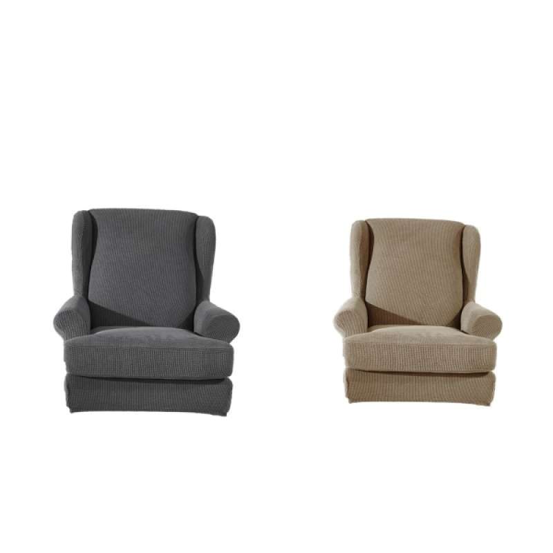 Home Garden 2019 Elastic Recliner Chair Cover Wing Back Slipcover Armchair Separated Furniture Home Garden 2019 Elastic Recliner, Wing Back Recliner Chair Cover