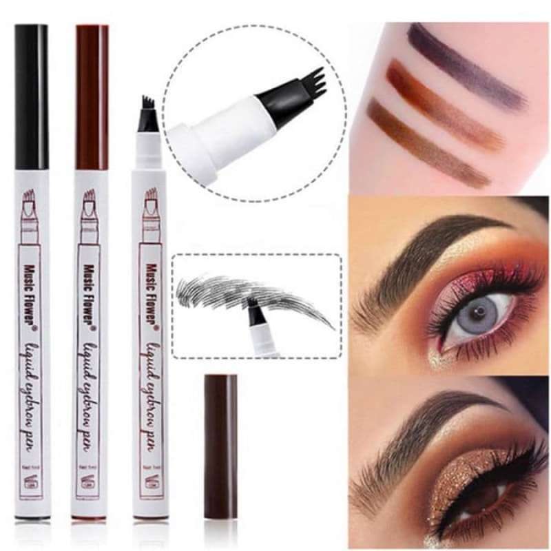 Jual Music Flower 4 Fork Tip Original Eyebrow Tattoo Pen Pensil Alis Online Oktober 2020 Blibli Com