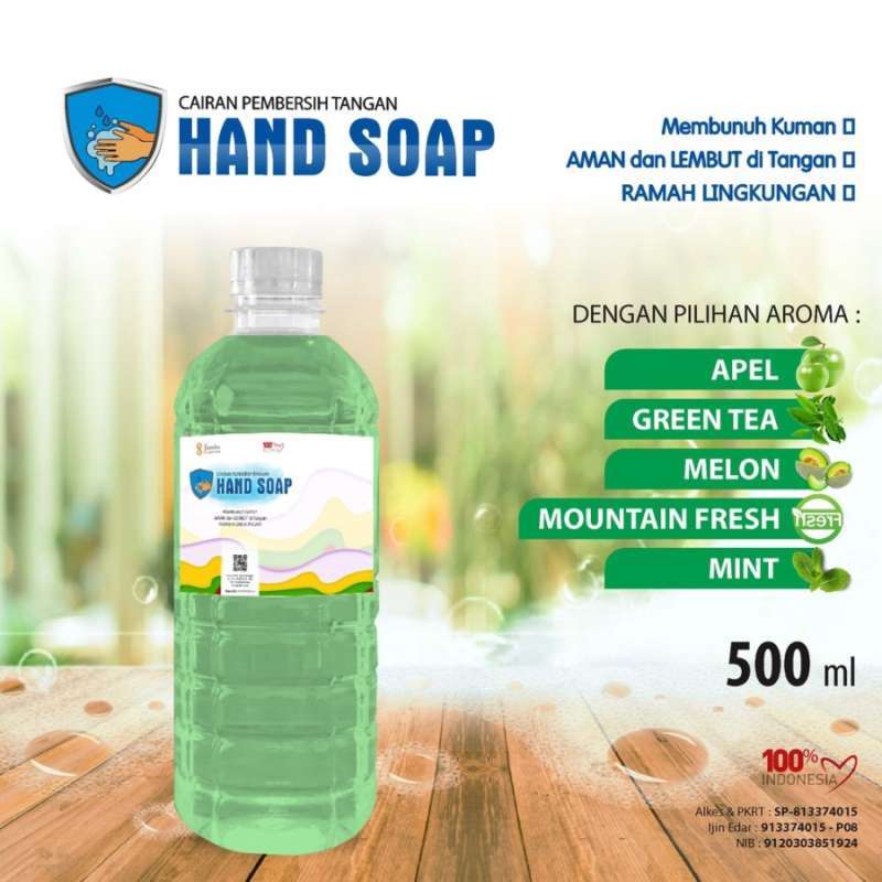 Jual Hand Soap Sabun Cuci Tangan Kemasan 500ml Botol Pet Aroma