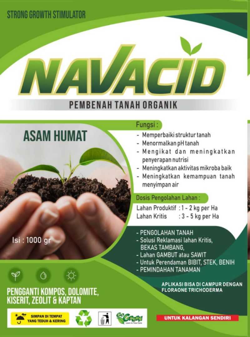 Jual Navacid Asam Humat Humic Acid 1kg Pupuk Pembenah Tanah Organik Terbaik Online Oktober 2020 Blibli Com