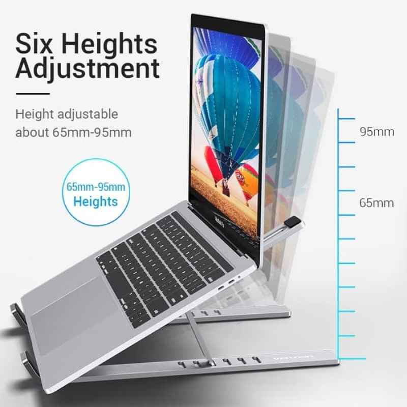 Jual Tablet Phone Holder Stand Metal Portable Dudukan Laptop Riser Kdl St Online November 2020 Blibli Com