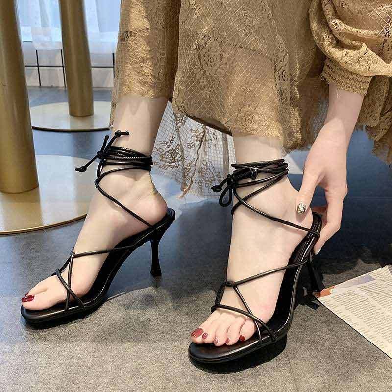Jual IELGY Cross-strap Roman sandals 