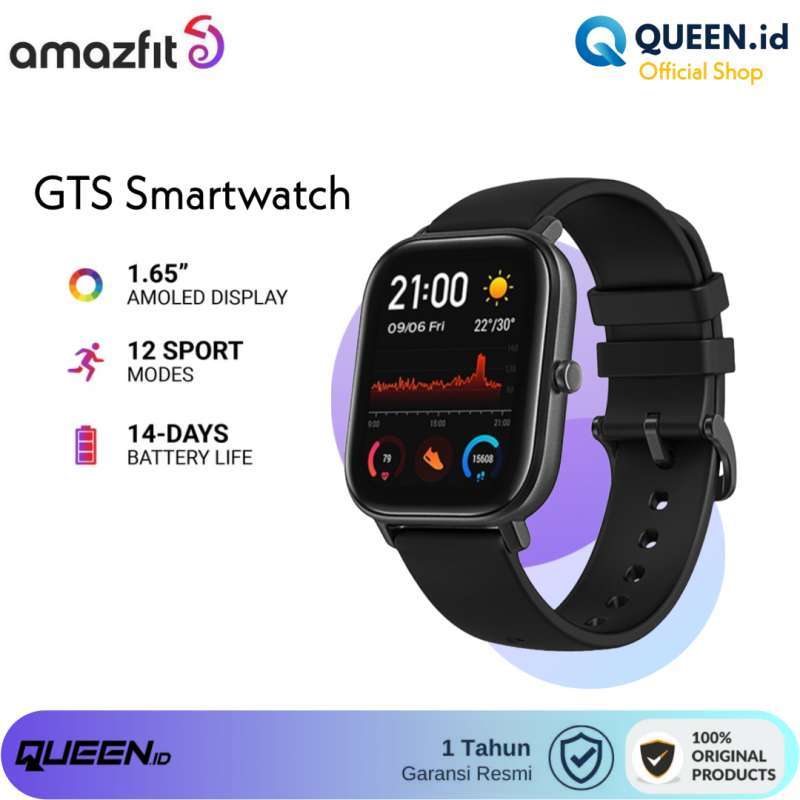 Jual Xiaomi AMAZFIT GTS SmartWatch Garansi Resmi 1Th Jam Tangan
