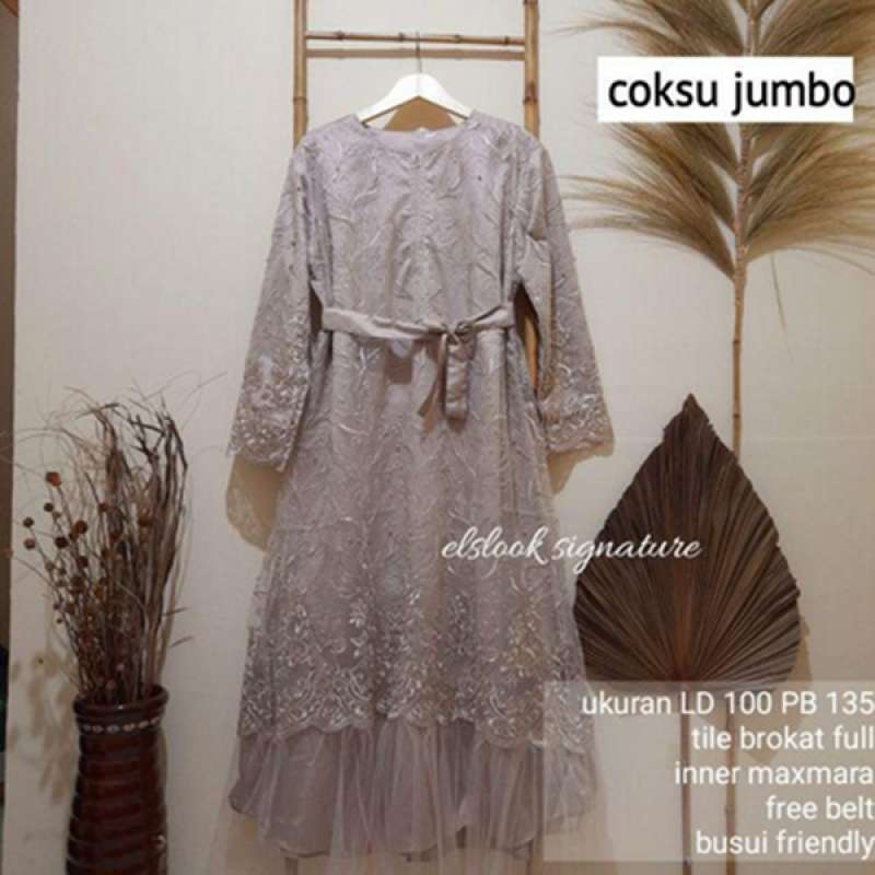 Jual Danisha Dress Big Size Ld 120 Ready Stok Tile Brokat Tulle Premium Online Desember 2020 Blibli