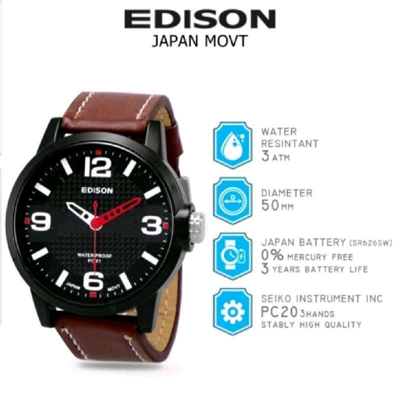 Edison quartz watch deals japan movt