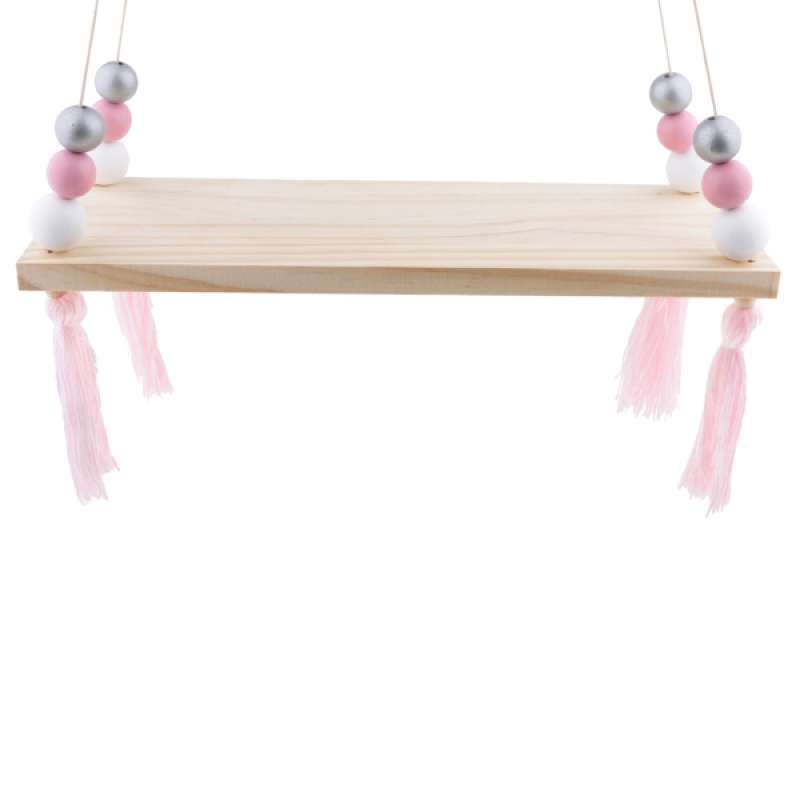 Jual Hanging Wall Shelf Wood Swing Shelves Decorative Holder Plant Flower Stand Pick Online November 2020 Blibli Com