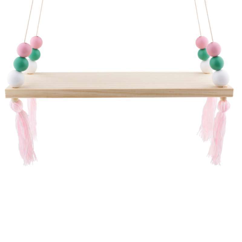 Jual Hanging Wall Shelf Wood Swing Shelves Decorative Holder Plant Flower Stand Pick Online Desember 2020 Blibli