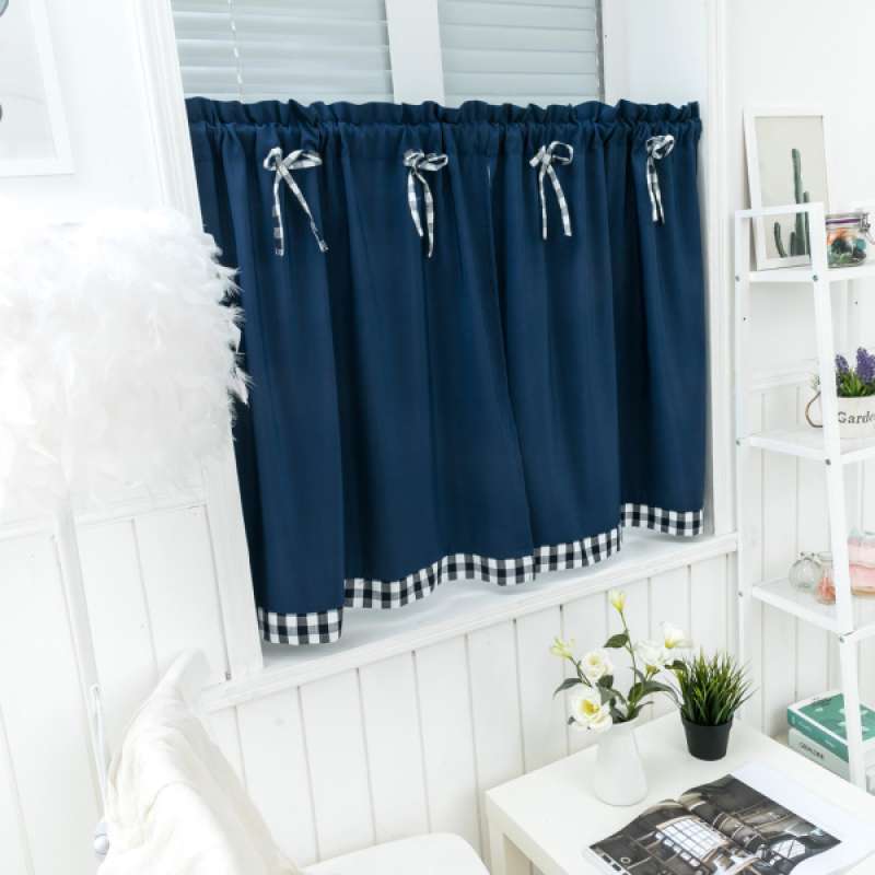 Jual Polyester Cotton Short Curtains For Kitchen Bathroom Basement Small Windows Online Januari 2021 Blibli