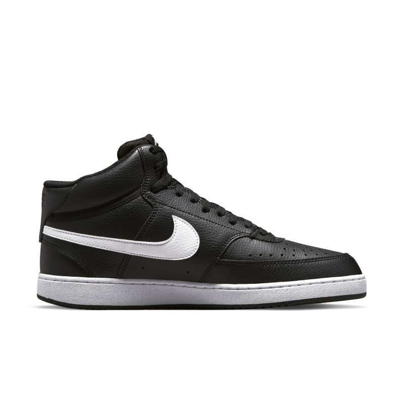 Nike court vision mid black and white clearance