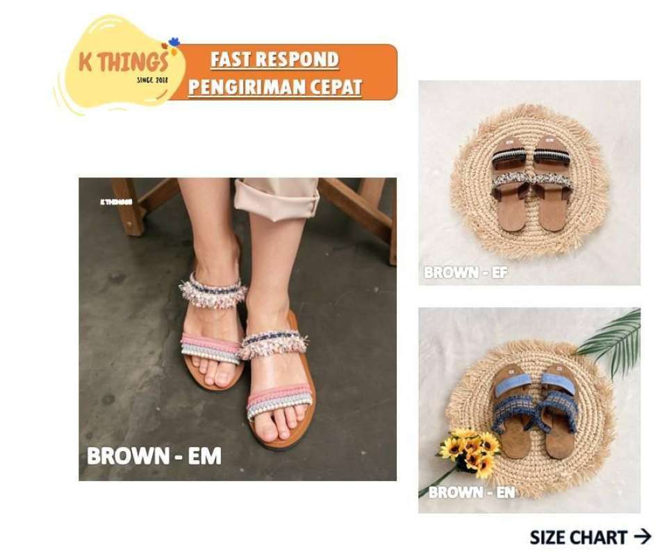 Jual Bohemian Sandal Wanita Sendal Selop Boho Handmade Di Seller