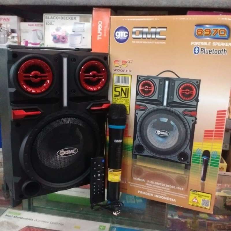 Jual L 73 Gmc 897hfspeaker Portable Multimedia With Bluetooth Karaoke T T Online Februari 2021 Blibli