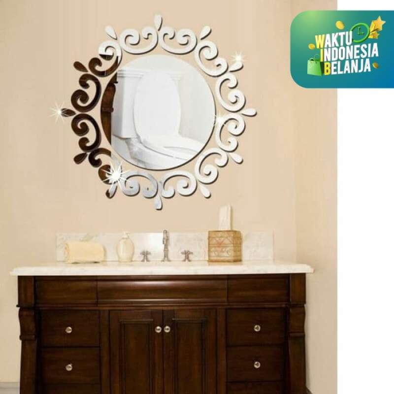 Jual Stiker Dinding Cermin Bulat Acrylic Wall Sticker Mirror 26cm Terbaru Juni 2021 Blibli