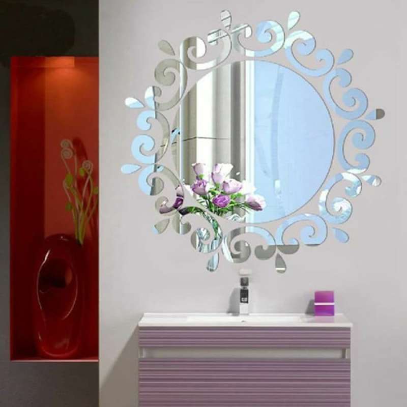 Jual Stiker Dinding Cermin Bulat Acrylic Wall Sticker Mirror 26cm Terbaru Juni 2021 Blibli