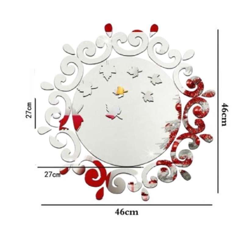 Jual Stiker Dinding Cermin Bulat Acrylic Wall Sticker Mirror 26cm Terbaru Juni 2021 Blibli