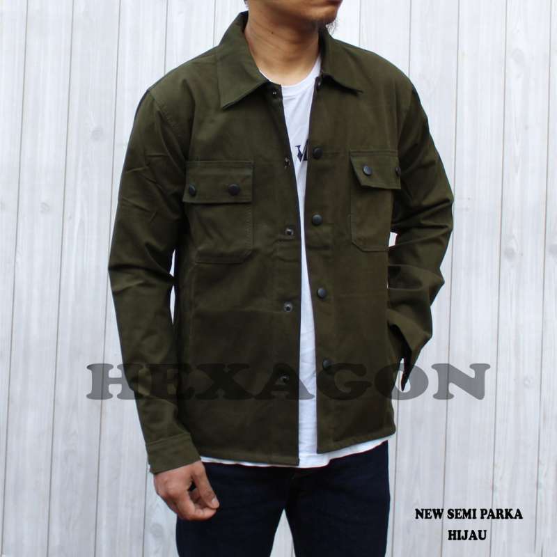 Promo Jaket Semi Parka Pria Hijau L Diskon 55 Di Seller Fashionable Id Tanah Kali Kedinding Kota Surabaya Blibli