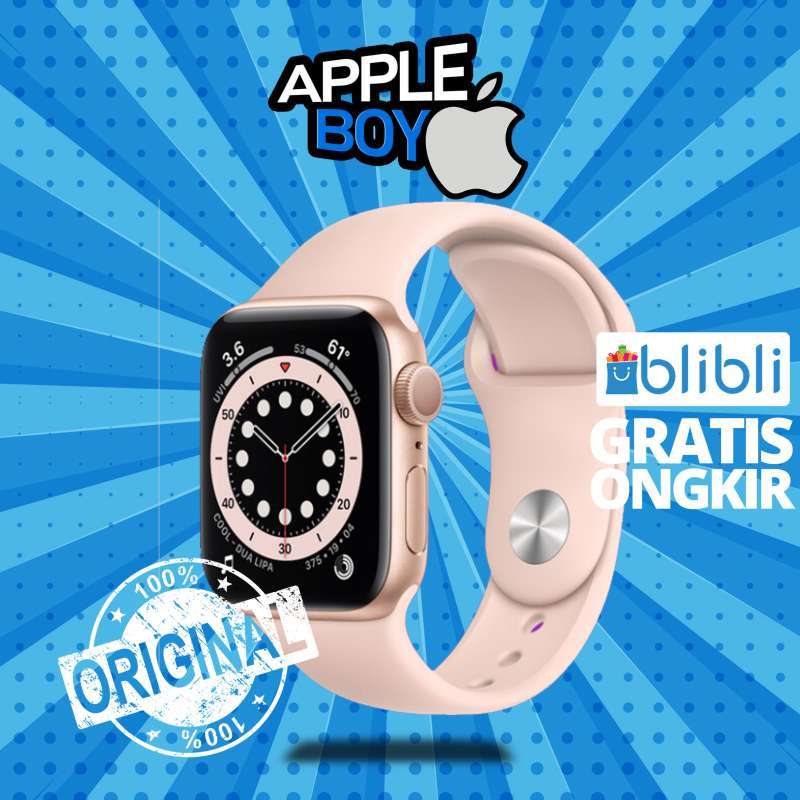 Jual Apple Watch Series 6 Mg123 Gps 40mm Gold Aluminum Pink Sand Sport Band Online November 2020 Blibli Com