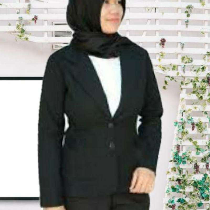 Blazer formal wanita hitam