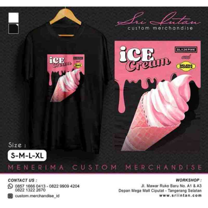 Jual Kaos Blackpink Ice Cream Premium Cotton Combed 30 S Online Oktober 2020 Blibli Com