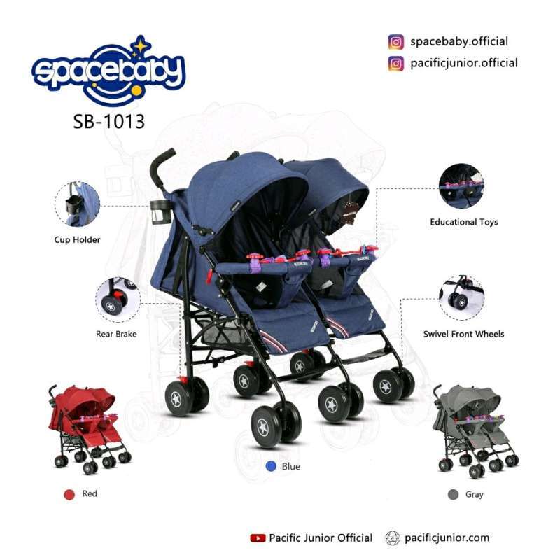 Stroller kembar 3 sale