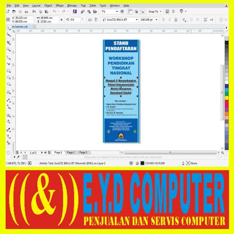 Jual Desain Template Rool Up X Banner Vol 3 Editing Coreldraw Online Oktober 2020 Blibli Com