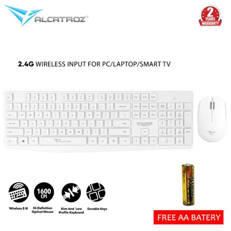 Alcatroz Wireless Combo Keyboard Mouse Xplorer Air 6600 Pc Smart Tv Terbaru Agustus 2021 Harga Murah Kualitas Terjamin Blibli
