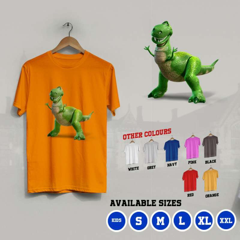 gults k 131 kaos t rex trex rex dino dinosaurus toy story movie t shirt
