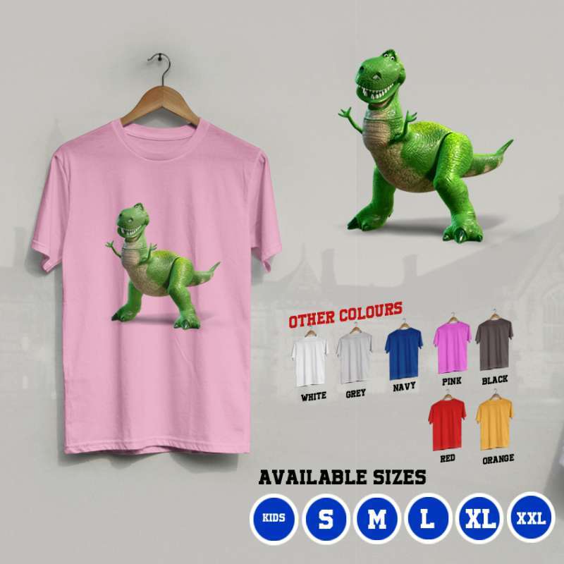 gults k 131 kaos t rex trex rex dino dinosaurus toy story movie t shirt