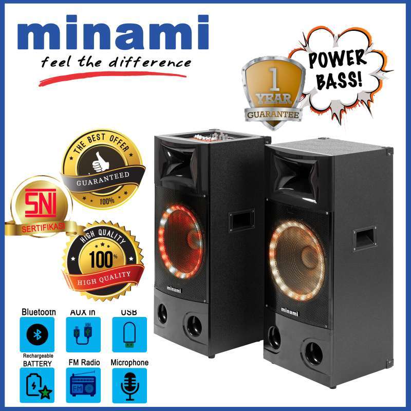 Jual Minami Dj Karaoke 12 Inch Speaker Bass Party Wireless Bluetooth Online Februari 2021 Blibli