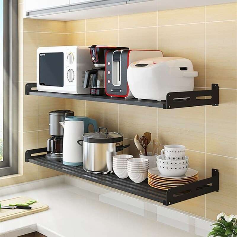 Jual Es Stainless Steel Rak Gantung Dapur Rak Serbaguna Rak Dinding - Panjang60cm Hitam Terbaru November 2021 harga murah - kualitas terjamin | Blibli