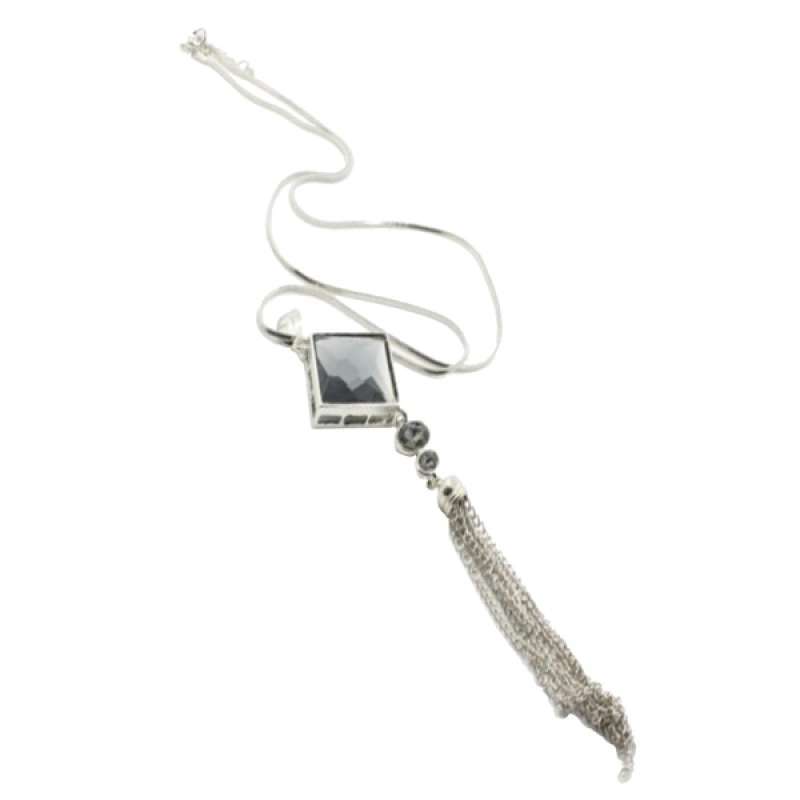Long Tassel Crystal Pendant 