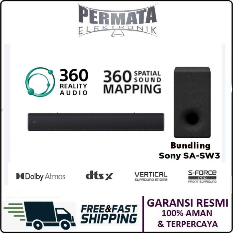 SONY HT-A3000 Soundbar Dolby Atmos CH Wireless SubWoofer