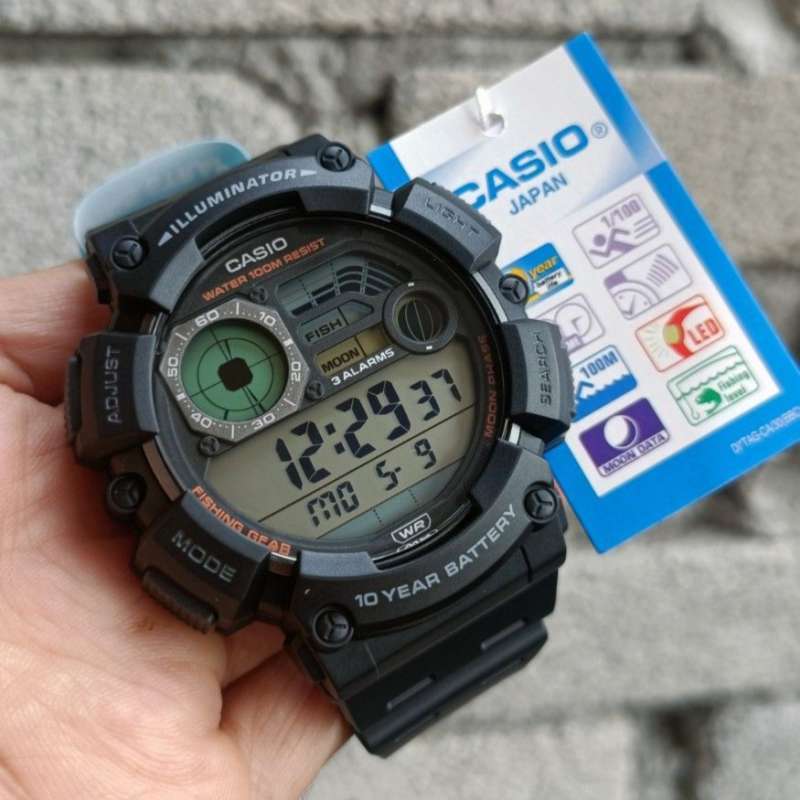 Harga jam casio 2025 fishing gear illuminator