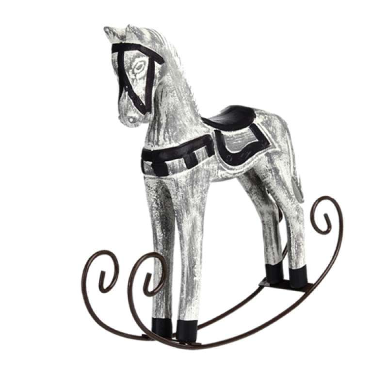 decorative wood rocking horse