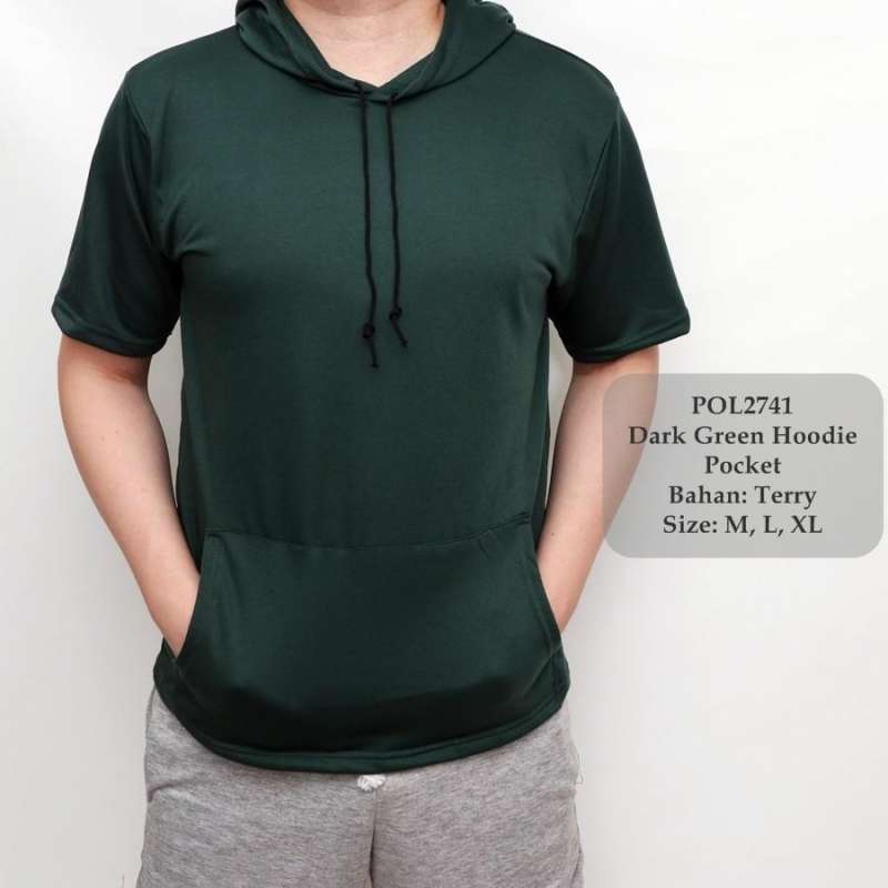 Kaos Polo Hoodie Cowok Polo Hoodie Unisex Kekinian Kaos Polos Pria