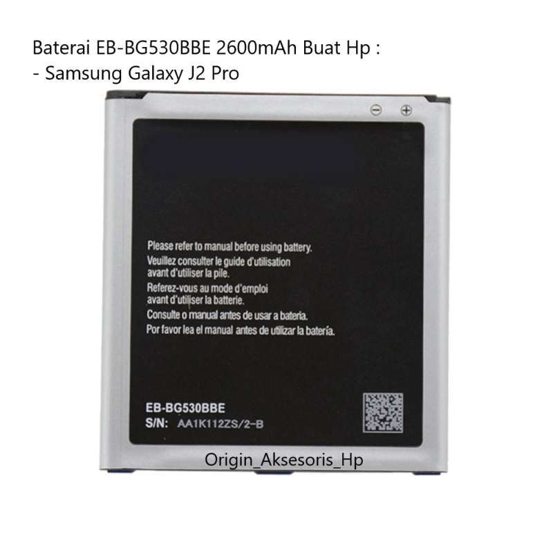 Jual Original Baterai Eb Bg530bbe Buat Handphone Samsung Galaxy J2 Pro Online Januari 2021 Blibli