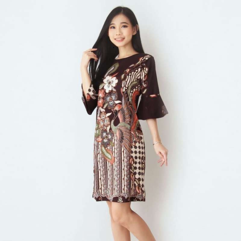 Jual Gratis Ongkir Baju Batik Wanita Dress Batik Fashion Cewek