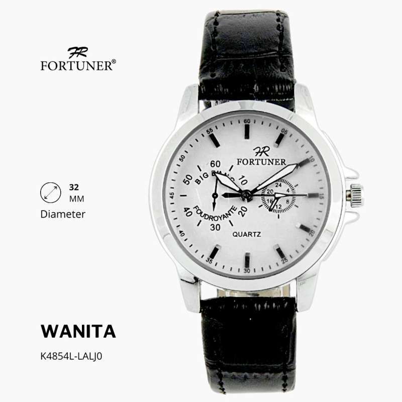 Fortuner Jam Tangan Classic Fashion Wanita Analog Kulit Yllona