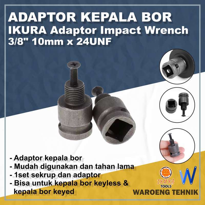 Promo Adaptor Kepala Bor 10mm Adaptor Impact Wrench 3 8 10mm X 24unf Diskon 9 Di Seller Waroeng Tehnik Tlogosari Kulon Kota Semarang Blibli