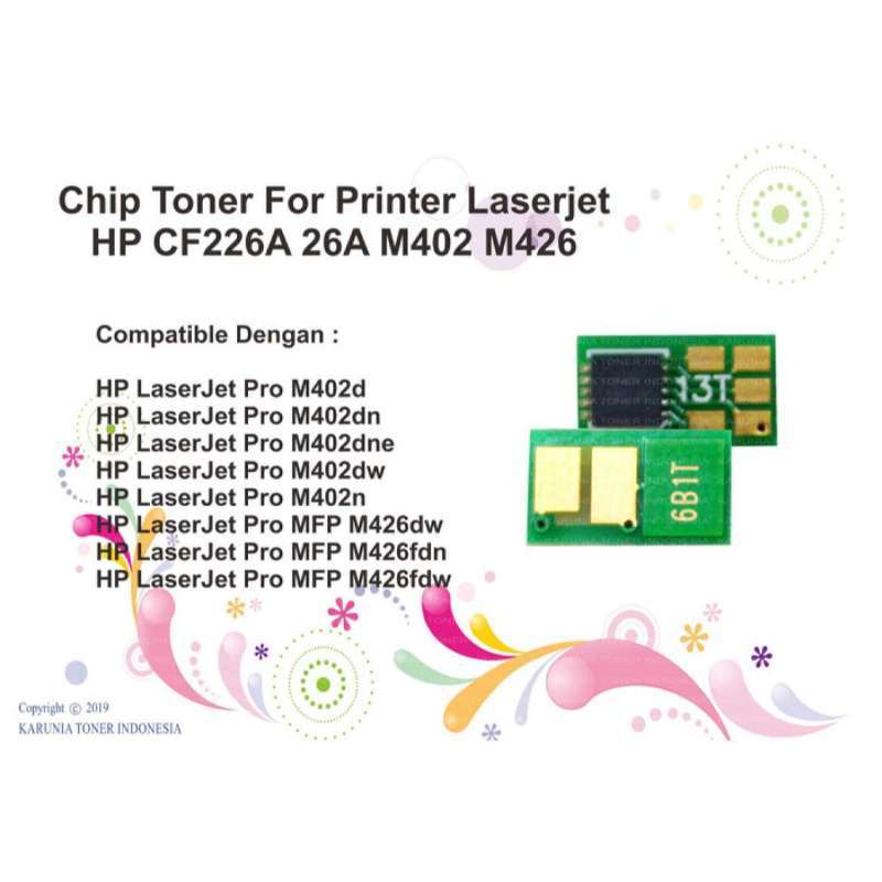 Jual Chip Toner Cartridge CF226A (26A) Pro M402dw (C5F95A) di Seller CV  Karunia Toner - Kota Semarang, Jawa Tengah | Blibli