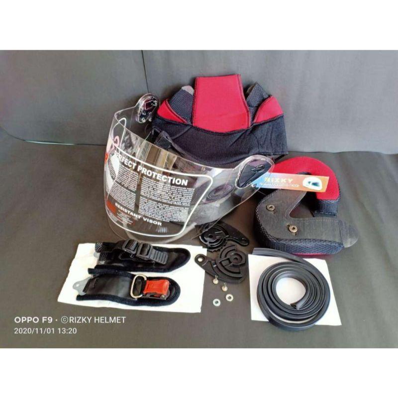 Jual Busa Helm NHK R6 Kancing Besi Kaca Helm Clear NHK R6 Plus