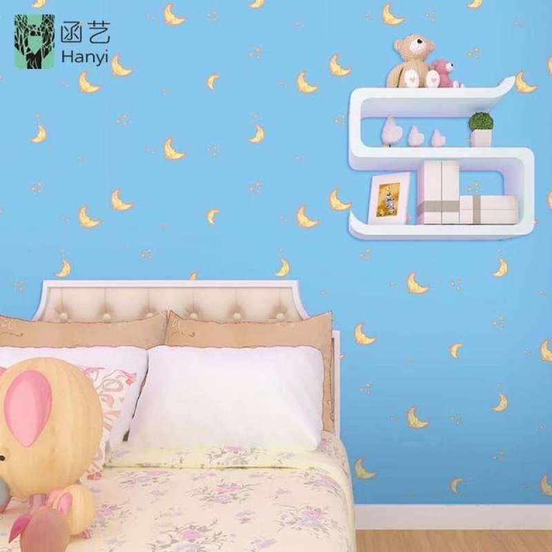 Jual Wallpaper Sticker Dinding Murah Dekor Kamar Motif Bulan Bintang Biru Online Februari 2021 Blibli Lima minit seterusnya, lily kemalangan dan hanya amir yang ada berdekatan. wallpaper sticker dinding murah dekor kamar motif bulan bintang biru