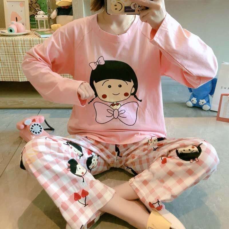 Promo Piyama Kaos Cantik Baju Tidur Wanita Lengan Panjang Di Seller Ypgalerie Kota Medan Sumatera Utara Blibli