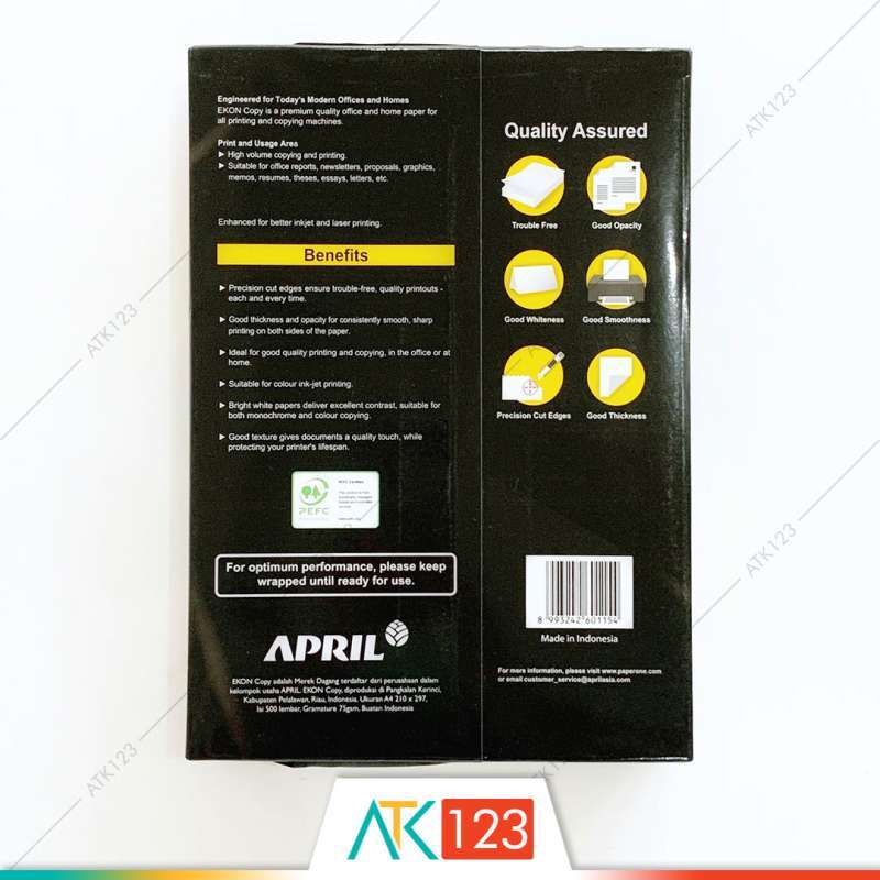 Jual Kertas HVS A4 75 gsm - Ekon Copy 